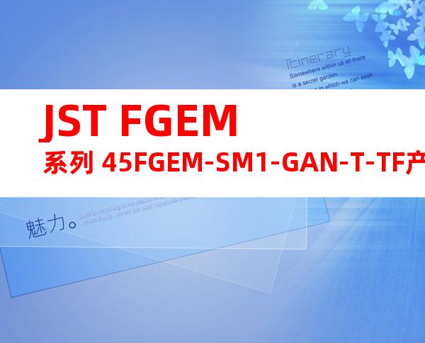 JST FGEM系列 45FGEM-SM1-GAN-T-TF产品规格书